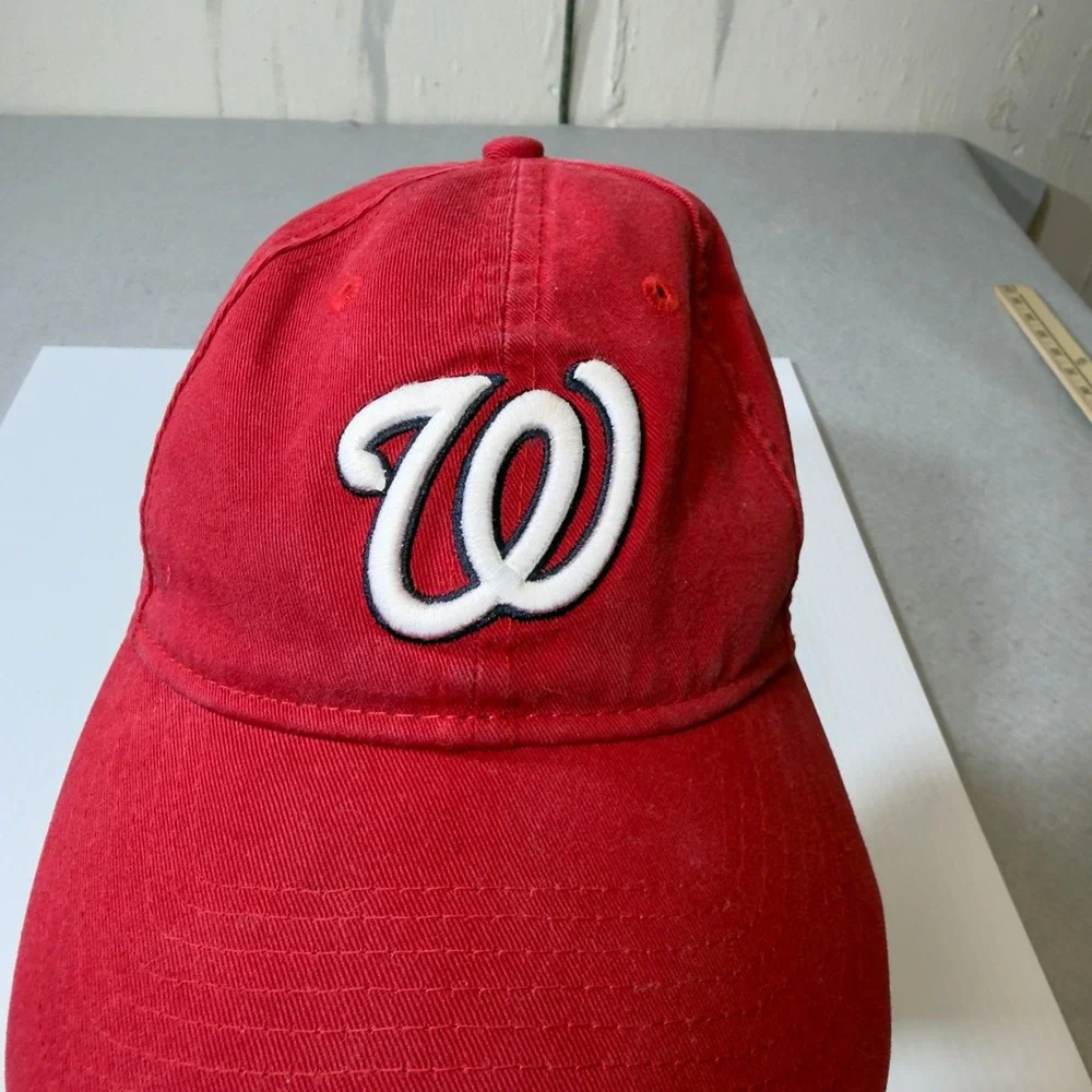 Washington Nationals MLB Baseball Cap Red New Era 9TWENTY Adjustable Strap‎